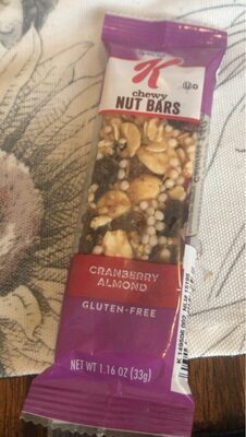 Kellogg'S Special K Cereal Bars Cranberry Almond 1.16Oz