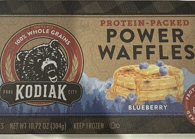 Protein-Packed Power Waffles Blueberry