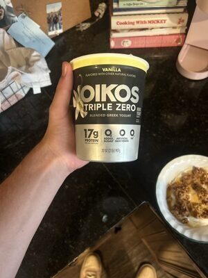 Oikos Triple Zero Blended Greek Yogurt Vanilla
