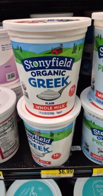Organic Greek Plain Whole Milk Yogurt