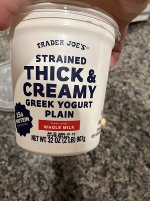 STRAINED THICK & CREAMY GREEK YOGURT PLAIN