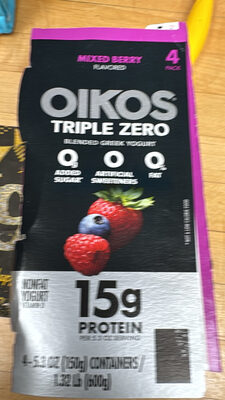 OIKOS Triple Zero Blended Greek Yogurt