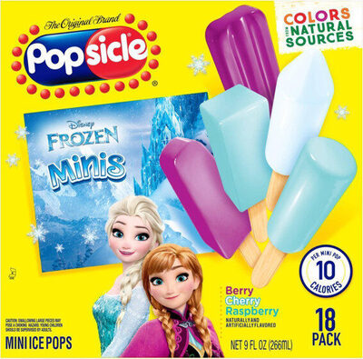 Berry - cherry - raspberry disney frozen mini ice pops