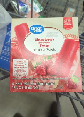Strawberry Fruit Bar/Paleta