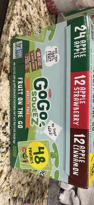 Variety Pack (Apple Apple/Apple Strawberry/Apple Cinnamon) Fruit On The Go