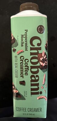 Peppermint mocha coffee creamer