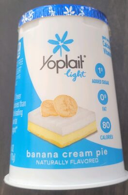 Light Banana Cream Pie Fat Free Yogurt