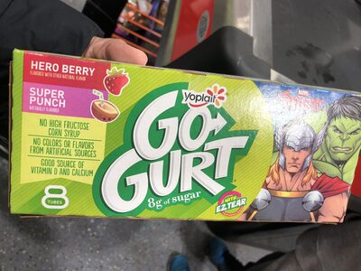 Yoplait Go-Gurt Variety Pack Punch/Strawberry 8 Count