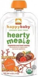 Happy baby organic baby food