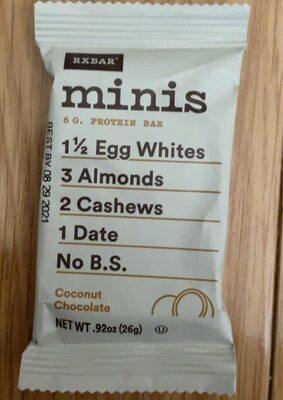 Protein bar minis coconut chocolate