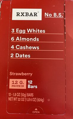 Strawberry protein bar