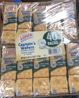 Captainβs Wafers cream Cheese and Chives