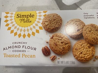 Crunchy Almond Flour Cookies Toasted Pecan