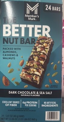 THE BETTER NUT BAR DARK CHOCOLATE & SEA SALT